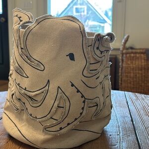 Pehr Canvas Octopus Storage Basket